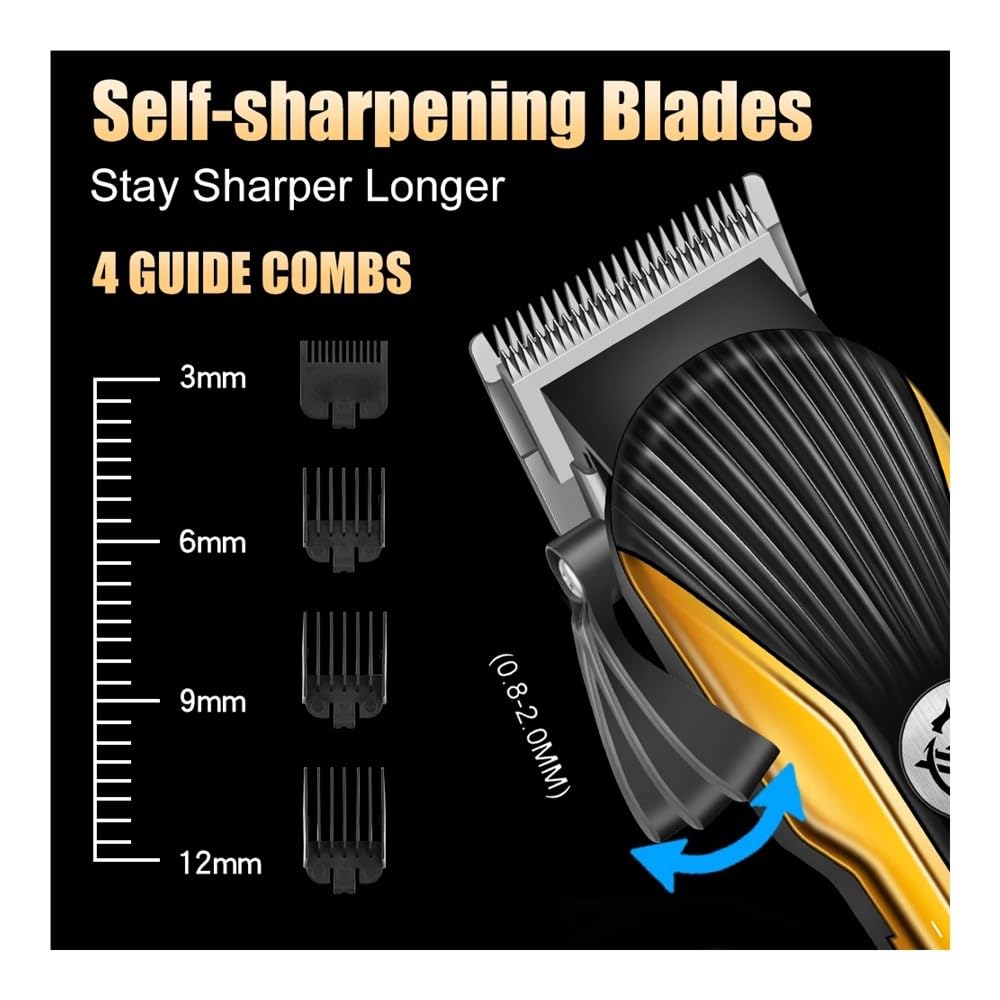 EWKYLSEM Razors Hair Cutting Machine,Professional Barber Machines 2set,USB Charging,knob Adjustment Easy to use,Help You Design Gift Choices(Blue 2 Beauty and Personal Care EWKYLSEM