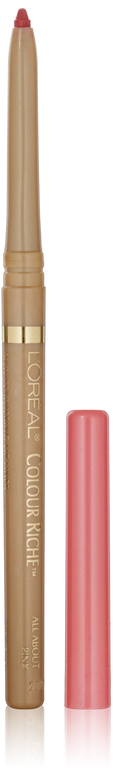 L'Oréal Paris Colour Riche Lip Liner, All About Pink, 0.007 oz.