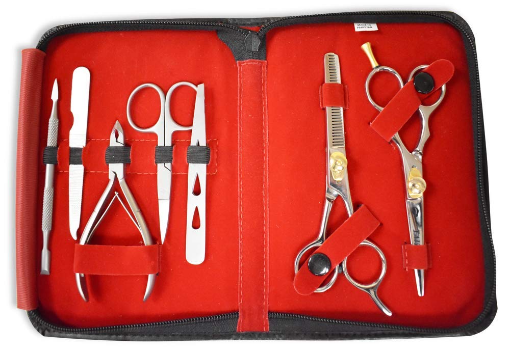 TAIZE - All-In-One Kit - Hair Shear and Thinning Shear - Manicure/Pedicure Beauty and Personal Care Taize
