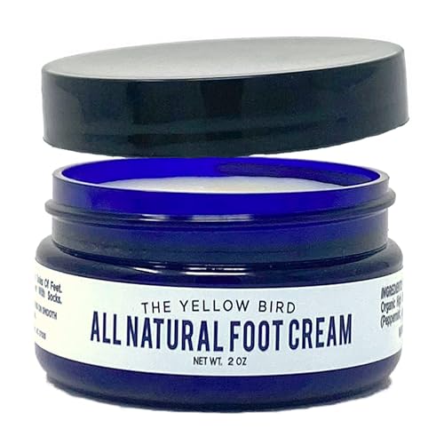 Yellow Bird Foot Cream - Hydrating Tea Tree Oil Foot Balm with Essential Oils. Natural Athletes Foot Treatment. Moisturizing Cracked Feet Repair Beauty & Personal Care The Yellow Bird