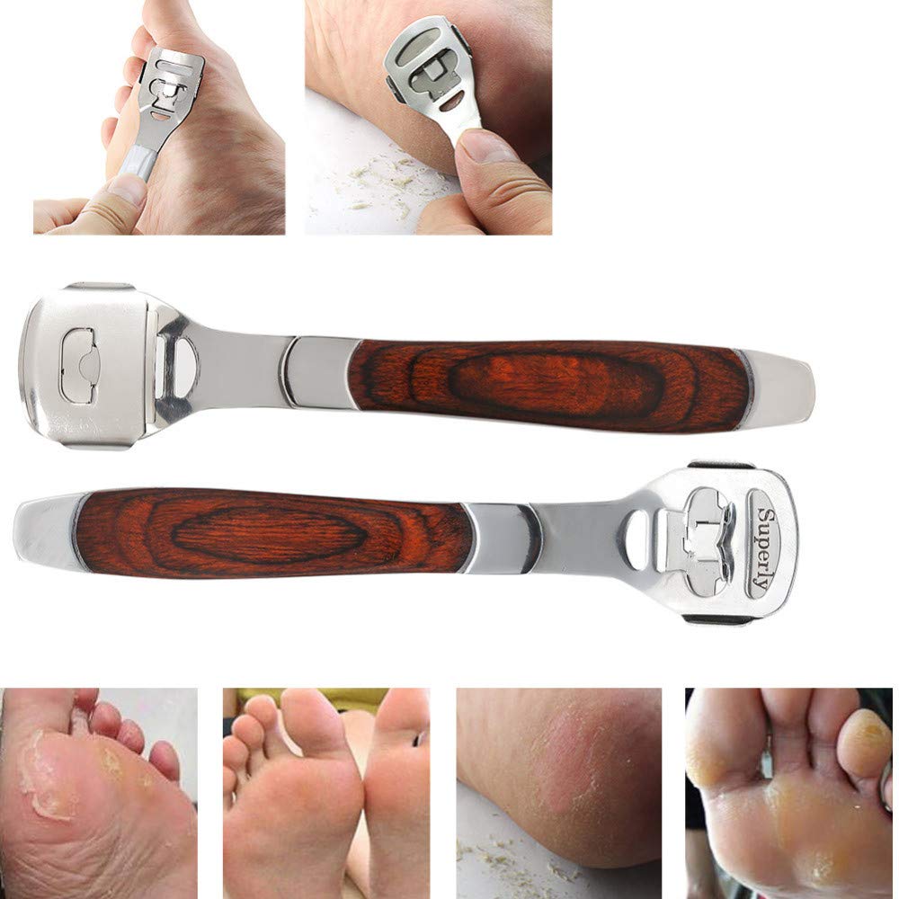 YIMART Foot Corn Removal Cutter Scraper with 10 Blades Cuticle Dead Skin Callus Remover Stainless Steel Professional Pedicure Tool Set Beauty & Personal Care Yimart