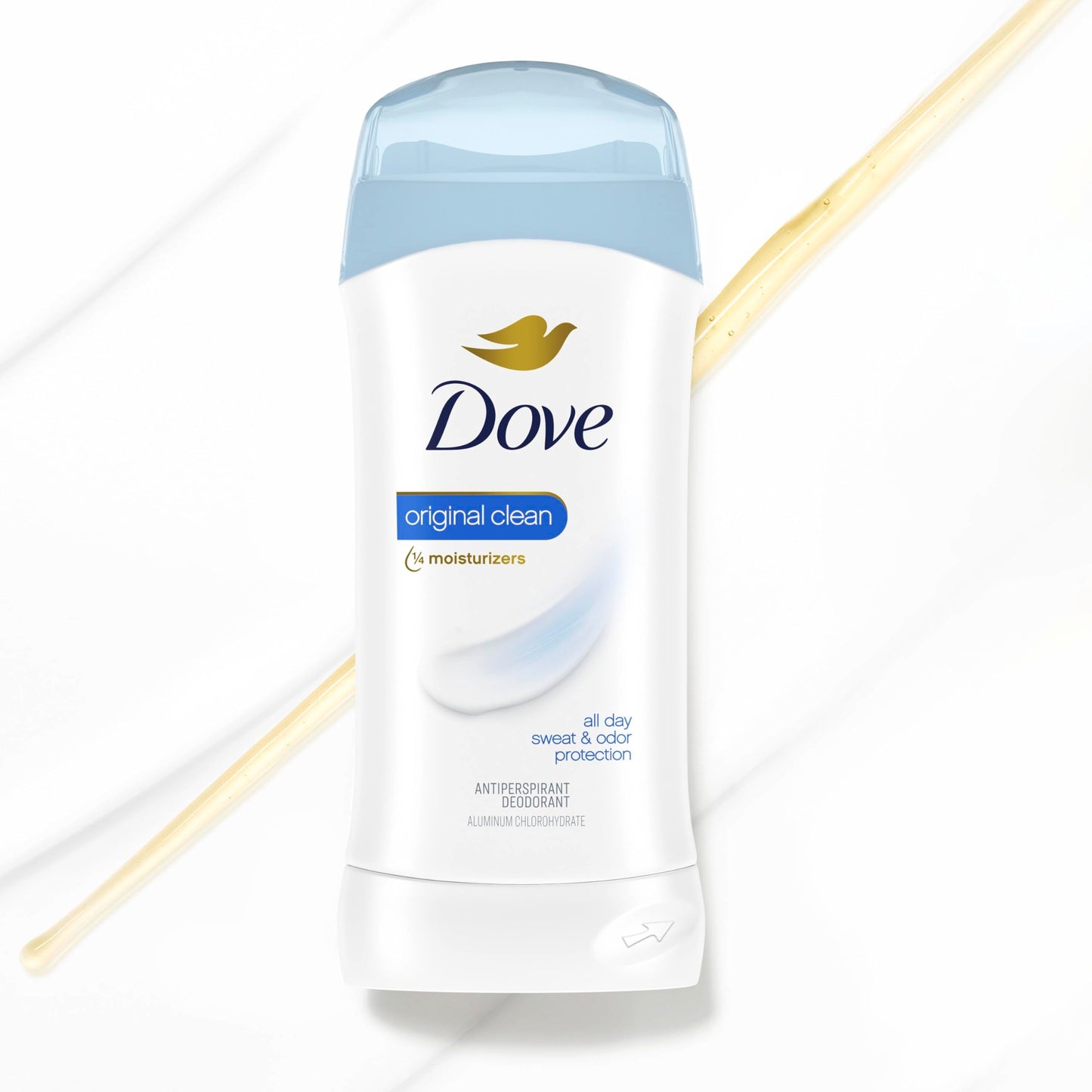 Dove Antiperspirant Stick, All Day Sweat Control, Kind to Skin, Alochol Free, Scent: Original Clean, Size: 2.6 oz (2 Pack) Beauty and Personal Care Dove