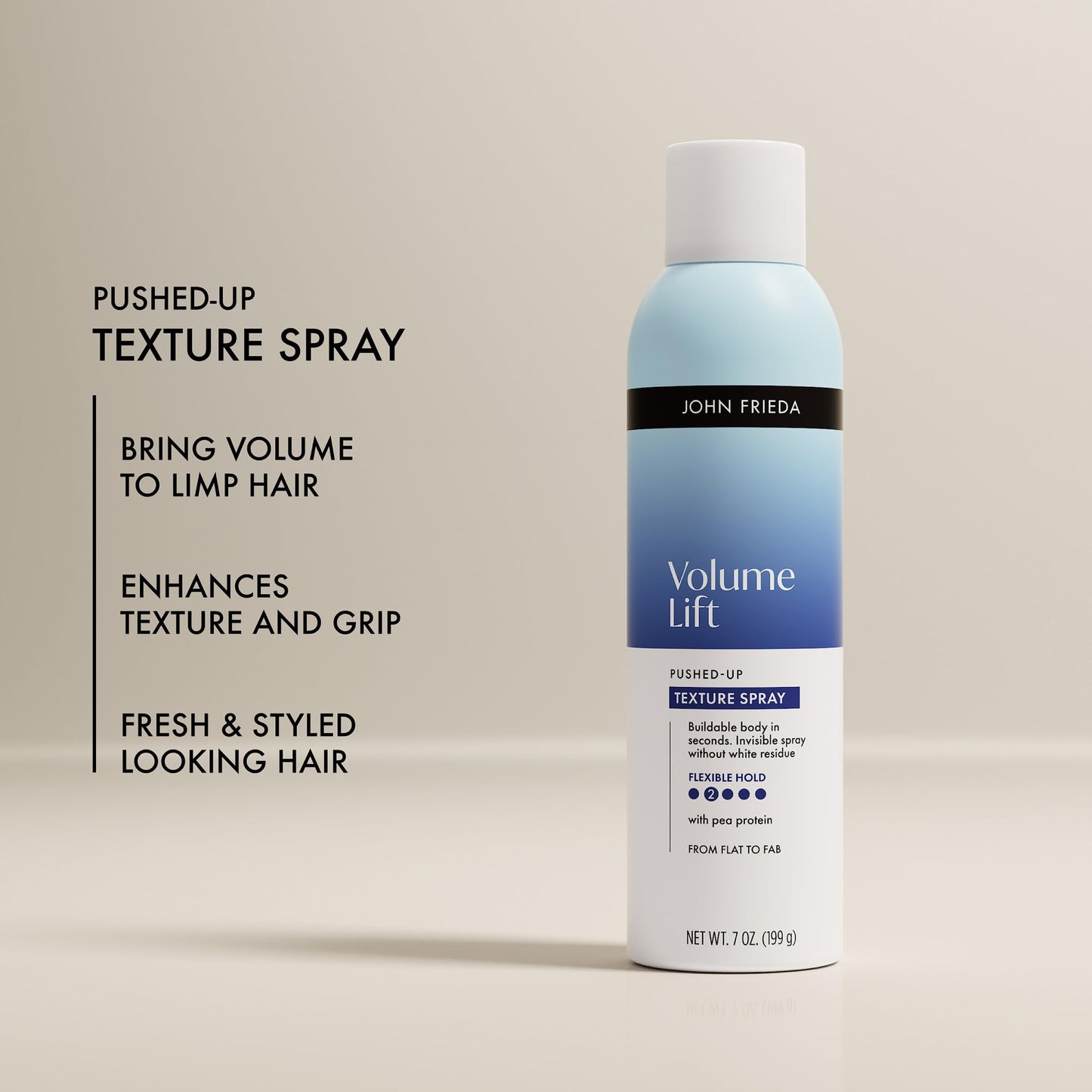 John Frieda Dry Texture Spray for Fine Hair, Lightweight Texturizing Spray for Volume and Grip with Pea Protein, No Residue, 7 Oz Beauty & Personal Care John Frieda