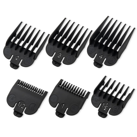 Clipper Guards Set Compatible with Most Wahl Clippers, Clipper Guides Replacement - 1/16" to 1/2", 6 Piece Set, Black Color Beauty and Personal Care LAVEST