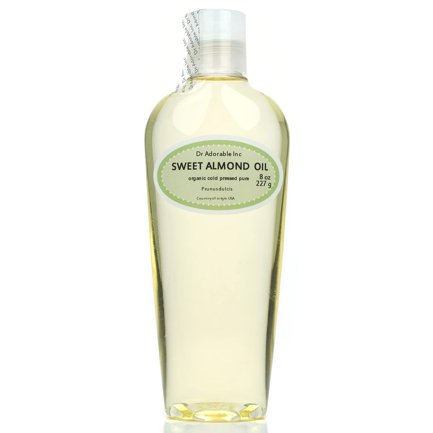 Dr Adorable - 8 oz - Sweet Almond Oil - 100% Pure Natural Organic Cold Pressed Beauty & Personal Care Dr Adorable