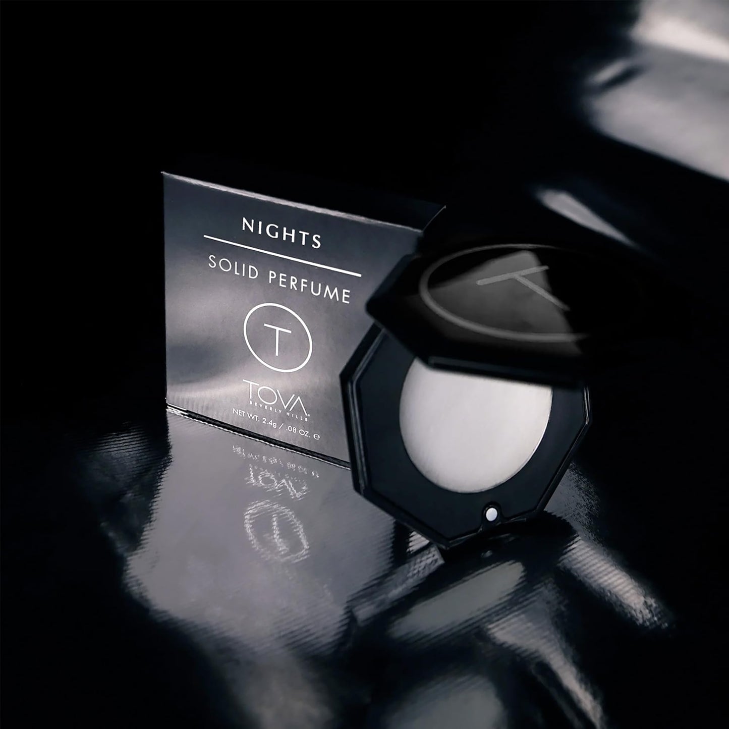 Tova Nights Solid Perfume Compact - Floral Woody Pocket Perfume Dab-On for Women - USA Made & Cruelty-Free - 2.4 g Beauty & Personal Care Tova