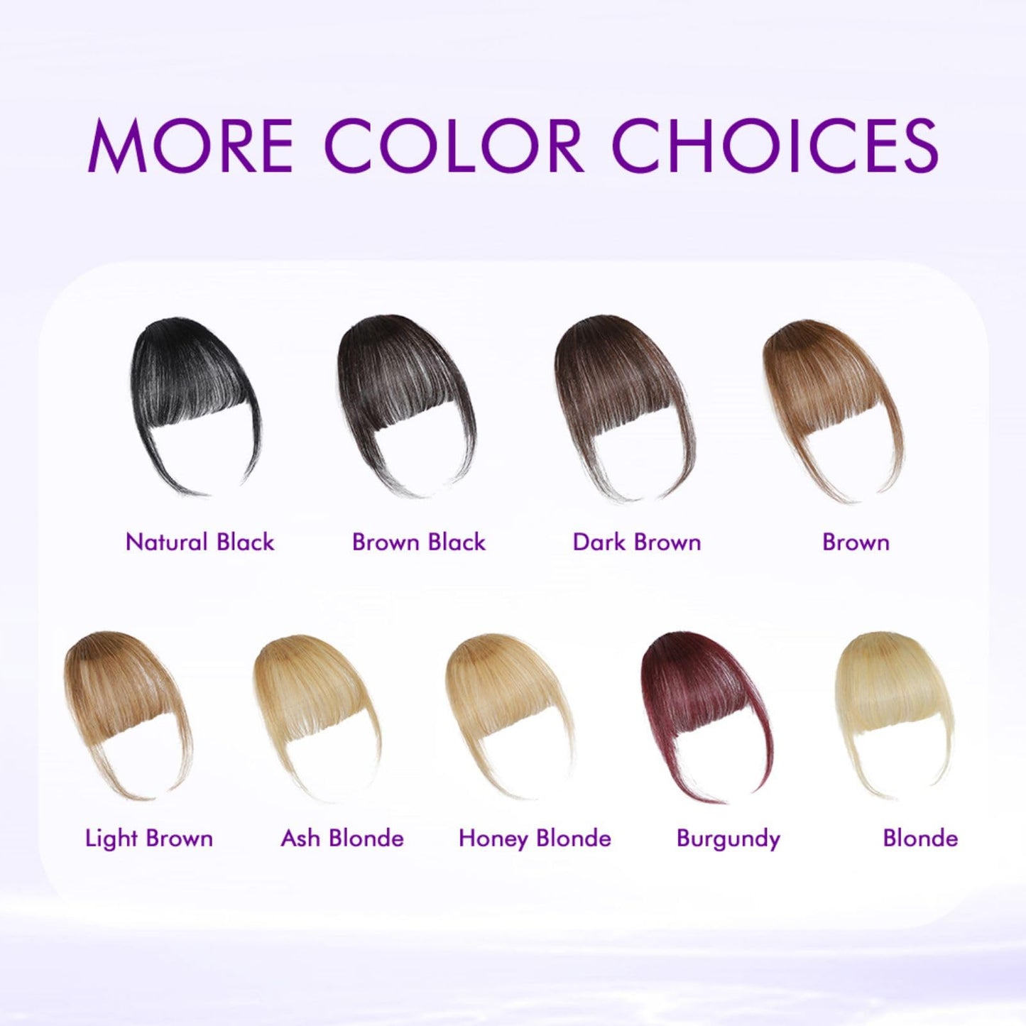 ELEFOCUS Clip in Bangs 100% Real Human Hair Extensions Wispy Burgundy Fake Bangs Hair Clip on bangs for women Fringe with Temples Hairpieces Faux Beauty and Personal Care ELEFOCUS