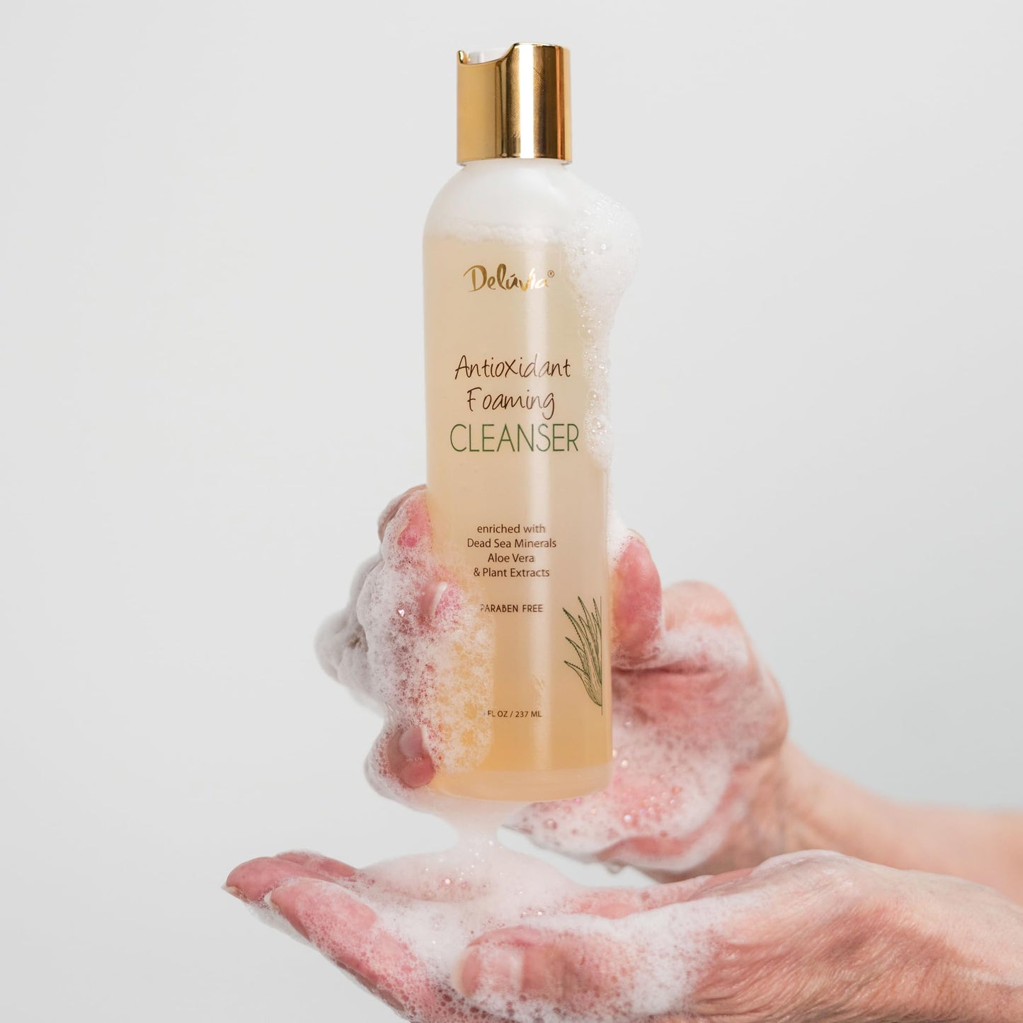 Deluvia Antioxidant Foaming Daily Facial Cleanser & Face Wash, Hydrating Gentle Face Cleanser for Sensitive & Dry Skin, Moisturizing Face Wash Beauty & Personal Care DELÚVIA