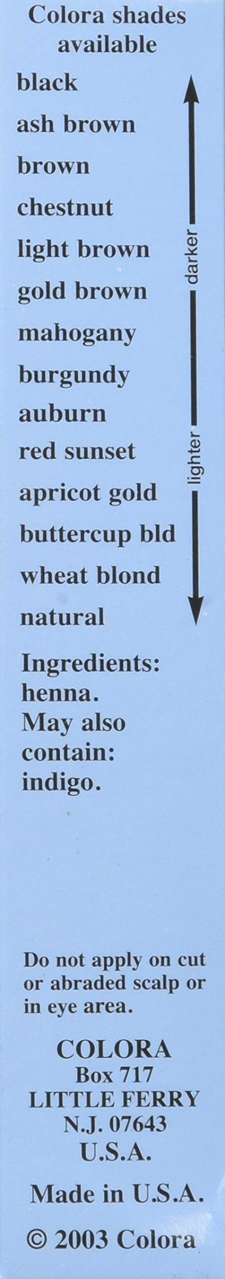 Colora Henna Powder Hair Color Auburn 2oz (3 Pack) Beauty & Personal Care Colora Henna