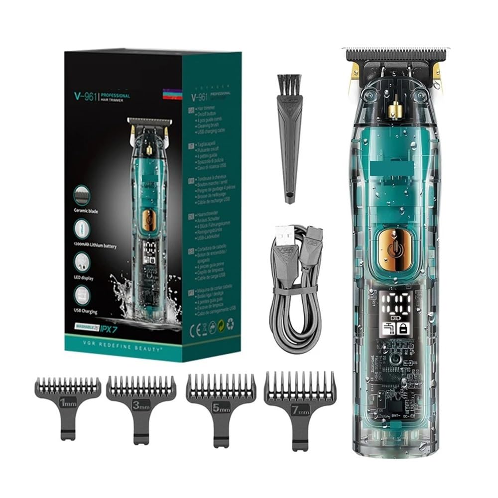 EWKYLSEM Professional Hair Trimmer for Men Electric Beard Rechargeable Clipper Washable Haircut Barber Shop Kit(961 Box) Beauty and Personal Care EWKYLSEM