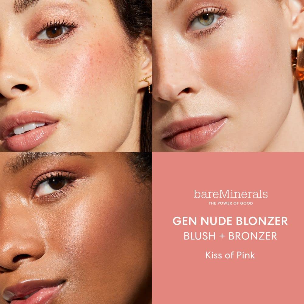 bareMinerals Gen Nude Blonzer, Kiss of Pink, Vegan, Cruelty-Free & Dermatologist-Tested Beauty & Personal Care bareMinerals