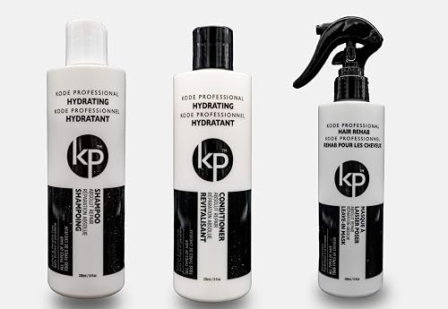 3pc Rehab Bundle: Hydrating Shampoo, Hydrating Conditioner and Hair Rehab Bundles (8oz Rehab) Beauty & Personal Care Belle of Hope Mara Ray