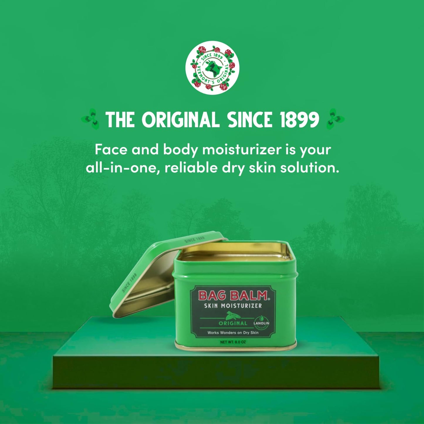 Bag Balm Vermont's Original Hand Moisturizer, Hand Balm for Dry Skin, Cracked Hands, Heels & Dry Hands Treatment, For Dogs and More Ointment, Lotion Beauty & Personal Care Bag Balm
