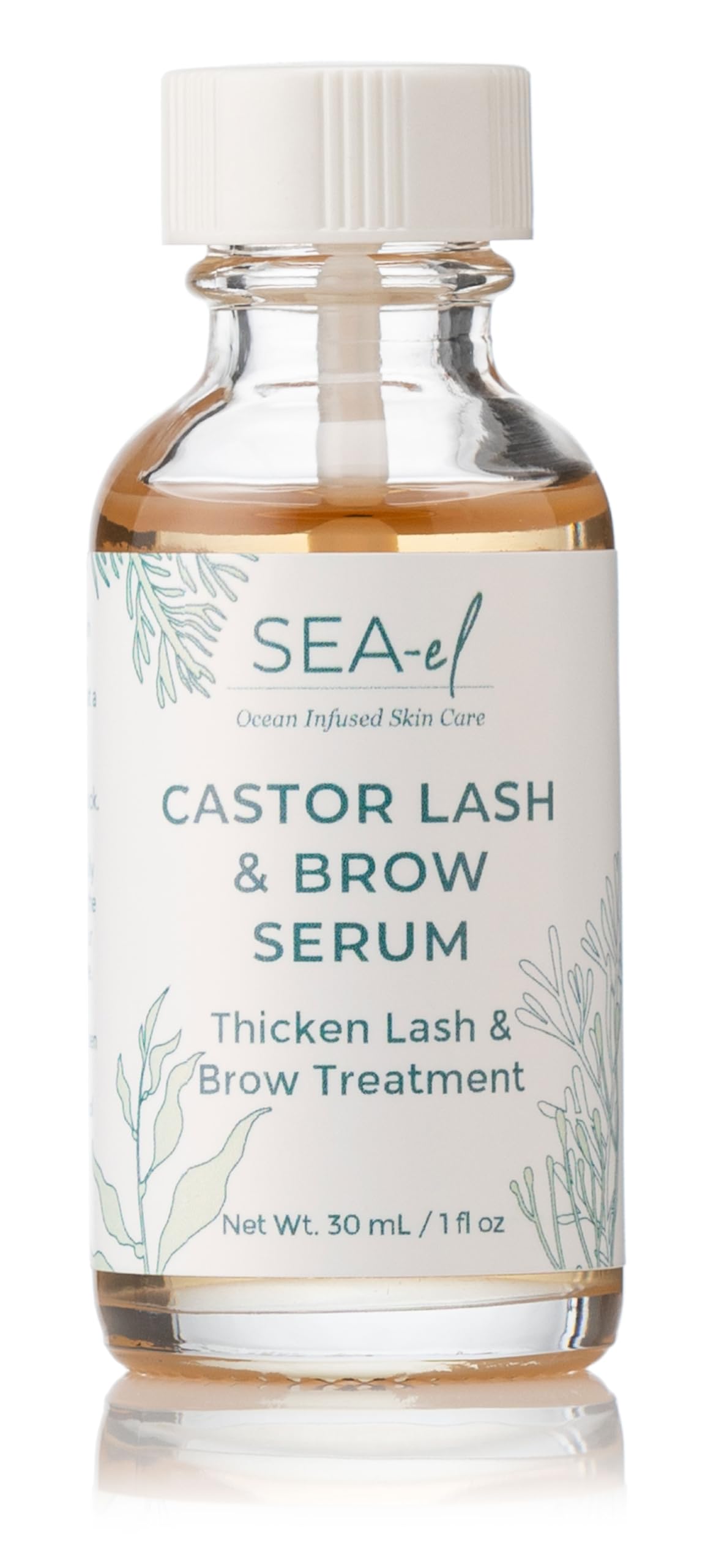 Sea-el Castor Lash & Brow Serum (w 10% Black Seed Oil) 1 oz Beauty & Personal Care Sea-El