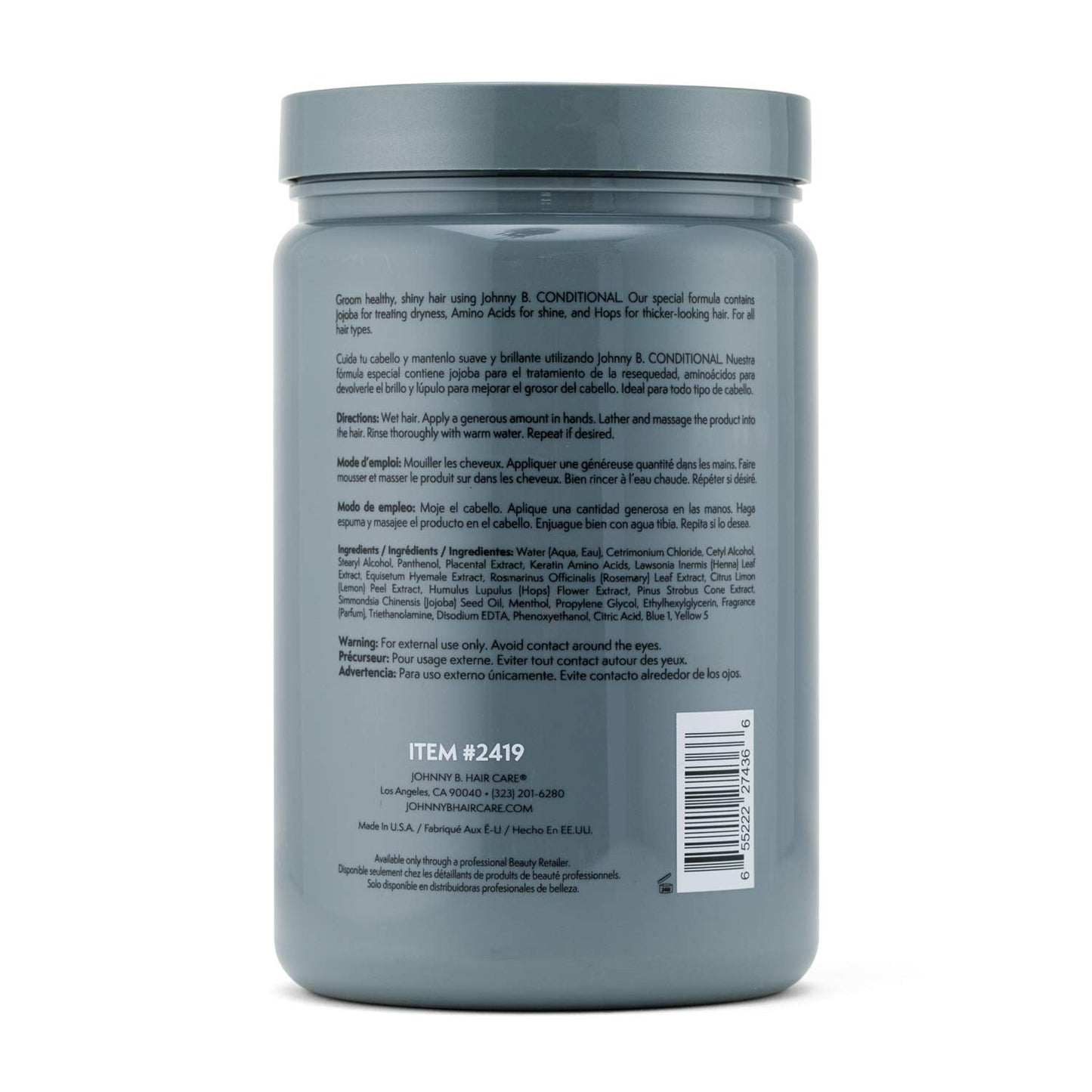 JOHNNY B. Conditional Conditioner 32 oz. Beauty & Personal Care JOHNNY B.