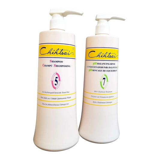 Chihtsai No 5 Shampoo and No 7 PH Balancing Rinse Conditioner Set (34oz/1000ML) Beauty & Personal Care Chihtsai
