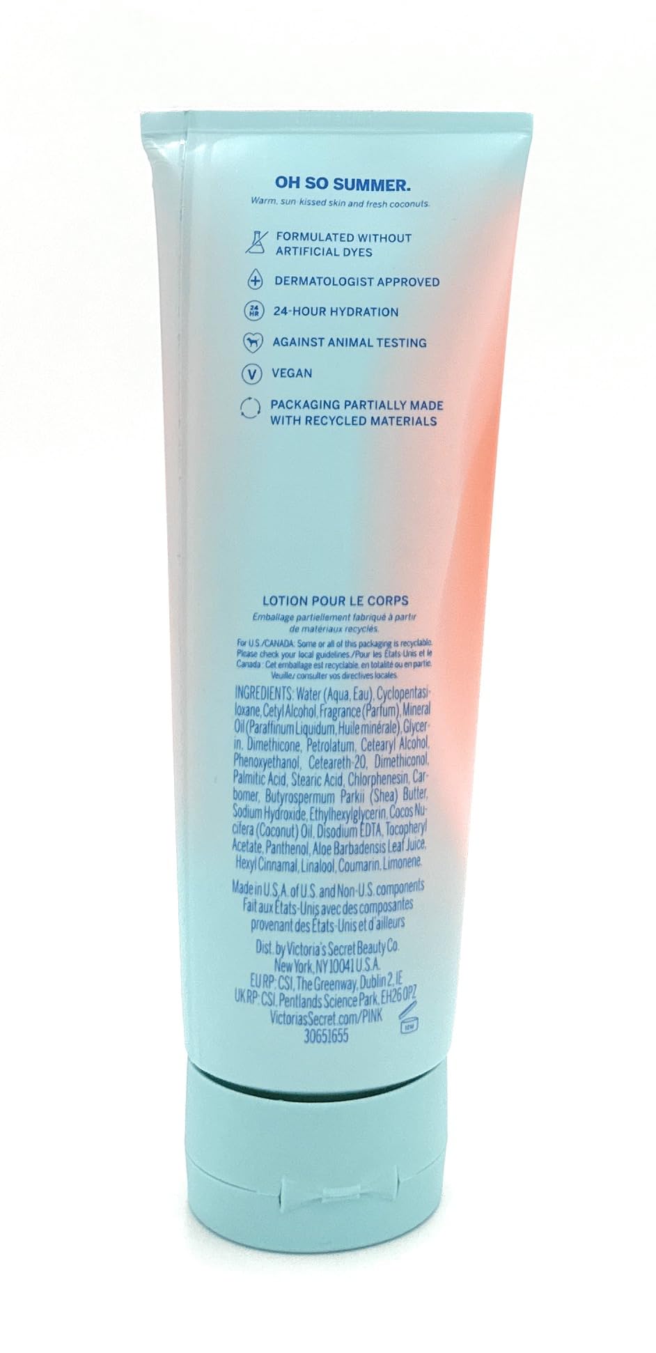 Victoria's Secret Pink Scented Body Lotion Coconut Coast 8.0 Fl Oz Beauty & Personal Care Victoria's Secret