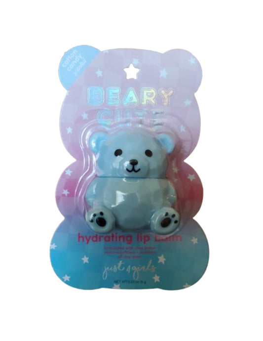 Just 4 Girls Beary Cute Hydrating Lip Balm, Bear-Shaped, Shea Butter, Scented (Cotton Candy) Beauty and Personal Care Just 4 girls
