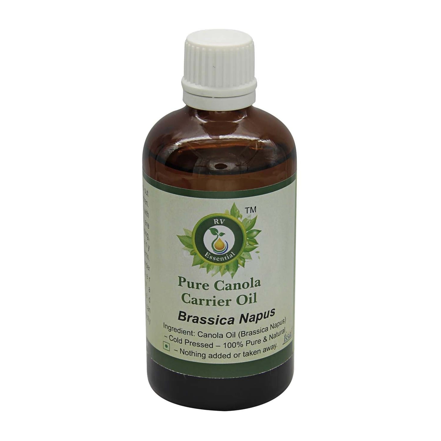 R V Essential Pure Canola Carrier Oil 5ml (0.169oz)- Brassica Napus (100% Pure and Natural Cold Pressed) Beauty and Personal Care R V Essential