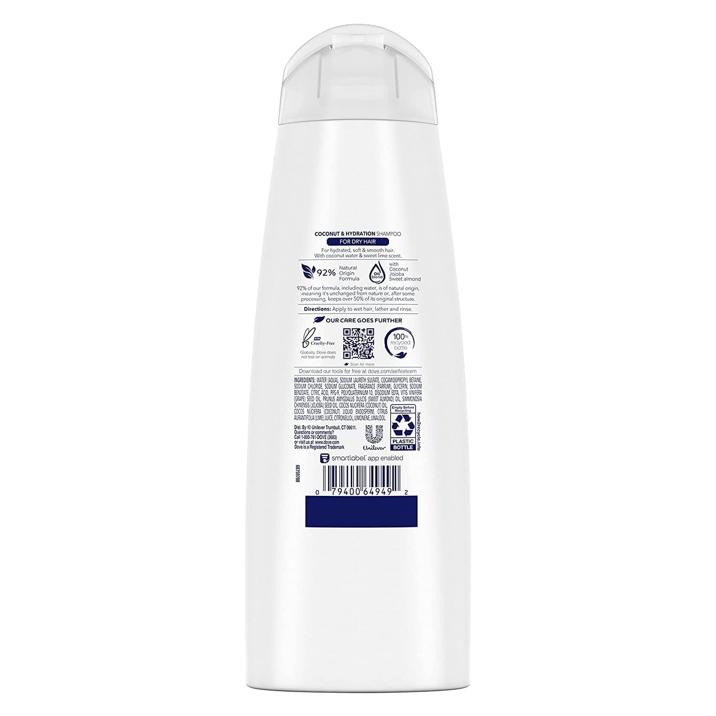 Dove Nutritive Solutions Coconut & Hydration Shampoo, 12 fl oz (Pack of 2) Beauty & Personal Care Dove