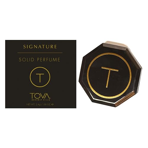 Tova Signature Solid Perfume Compact - Fresh Floral Pocket Perfume Dab-On for Women - Bergamot Jasmine Musk - USA-Made & Cruelty-Free - 2.4 g Beauty & Personal Care Tova