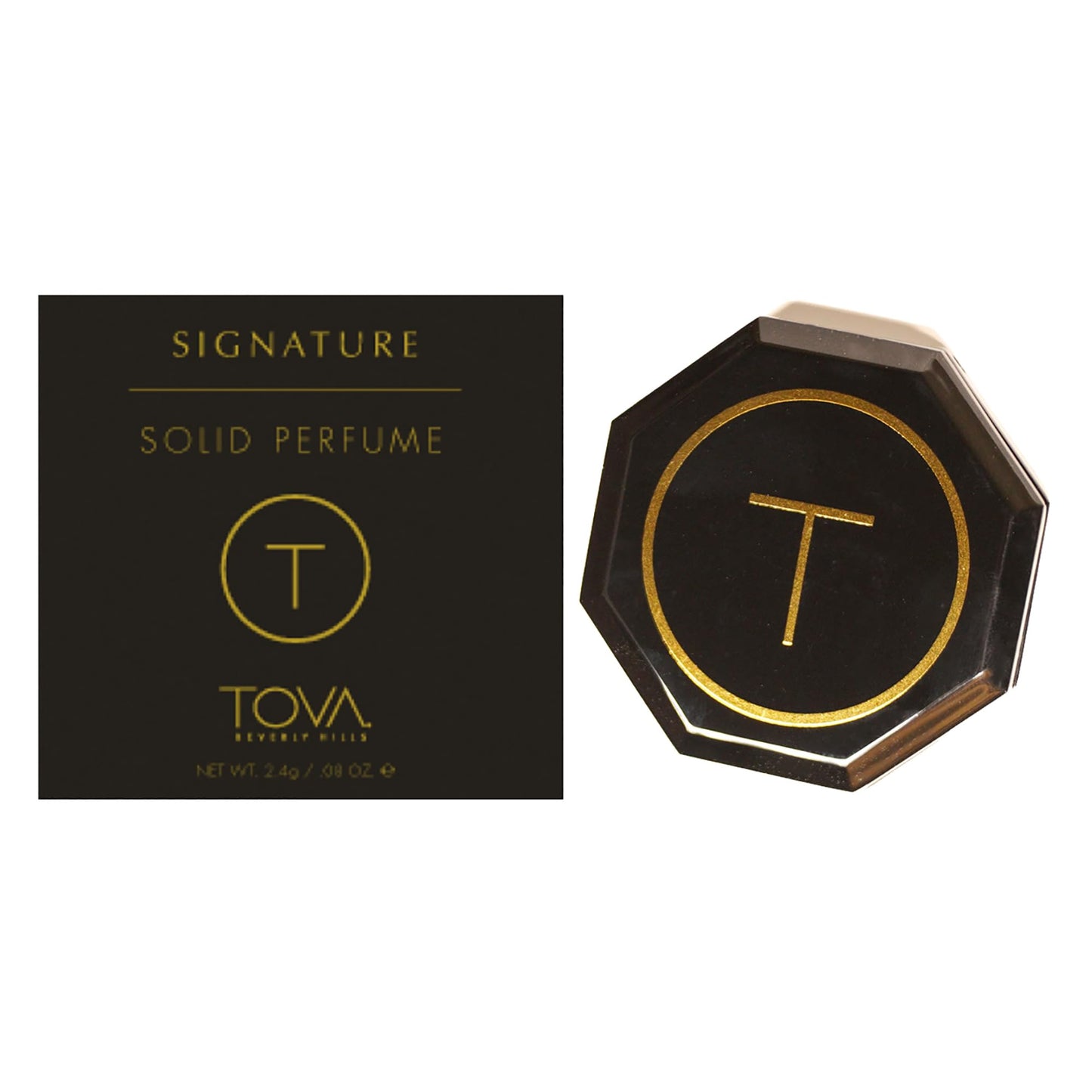 Tova Signature Solid Perfume Compact - Fresh Floral Pocket Perfume Dab-On for Women - Bergamot Jasmine Musk - USA-Made & Cruelty-Free - 2.4 g Beauty & Personal Care Tova