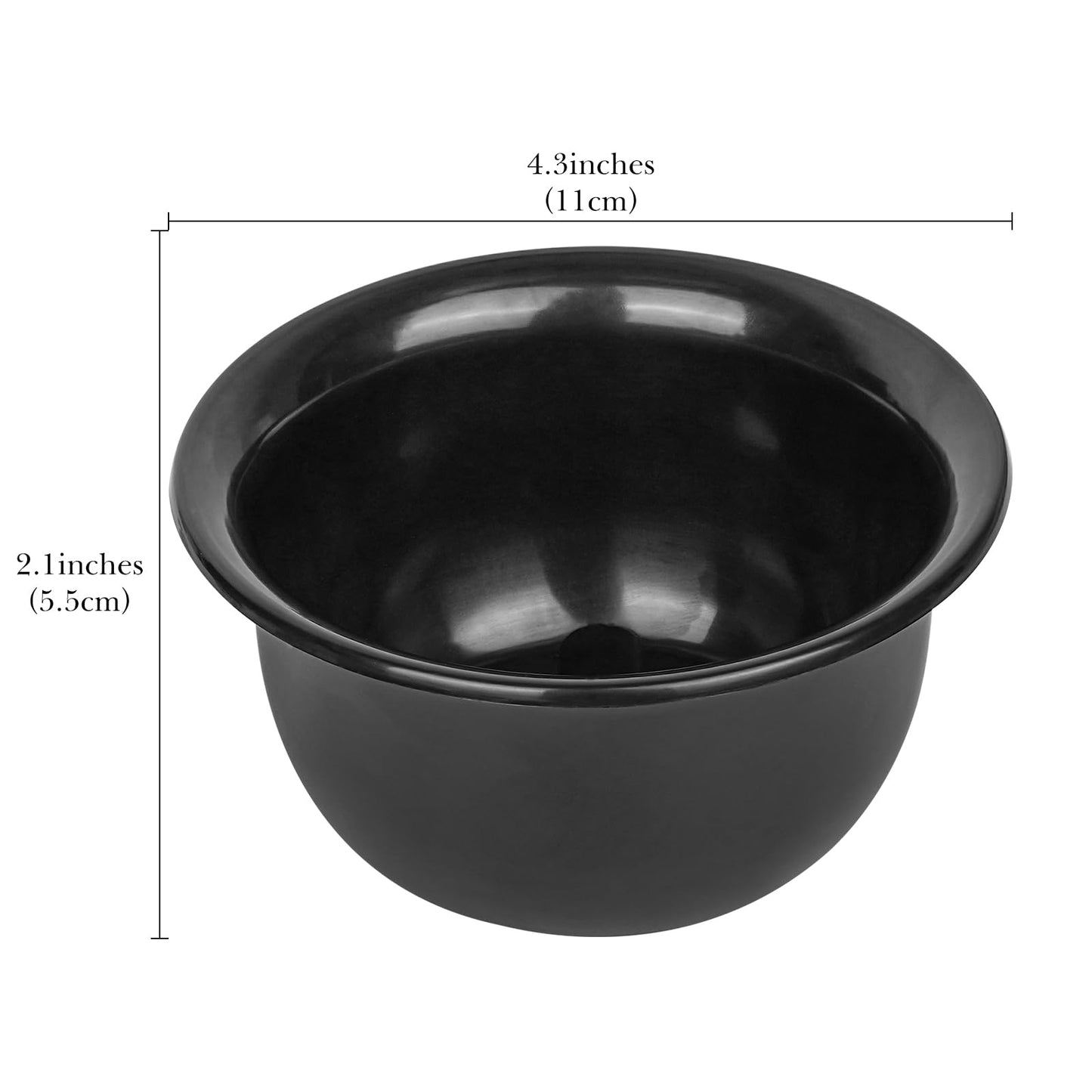 Linkidea Men's Shaving Soap Bowl, Internal Texture Whip Quick Rich & Thick Lather Shaving Bowl, Shaving Cup for Wet Shave (Black) Beauty and Personal Care Linkidea