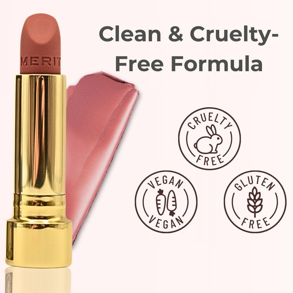 Merit Signature Lip Lightweight Matte Lipstick - 0.10 oz / 3 g (Classic (neutral), standard) Beauty & Personal Care Merit