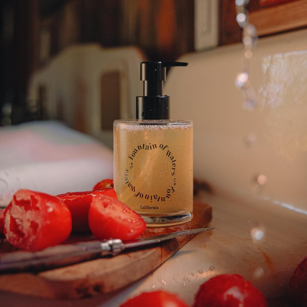 Fountain of Waters Tomato Garden Hand Wash 300ml, Vegan Cruelty-Free Premium hand Wash with tomato Pomace, Crafted in Korea Beauty & Personal Care FOUNTAIN OF WATERS CALIFORNIA