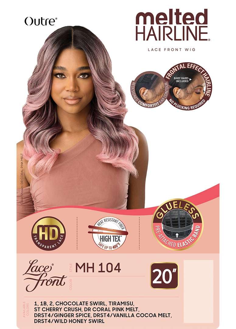 Outre Lace Front Wig - Melted Hairline - MH 104 (DARK BROWN 2)