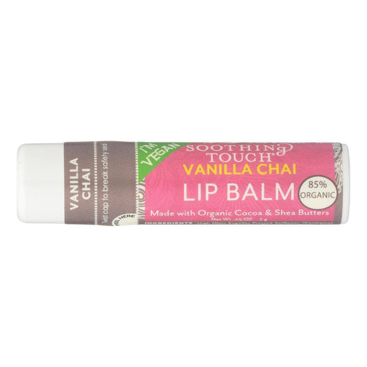 Soothing Touch, Lip Balm, Vegan, Vanl Chai, 12 in a case Net WT.25 OZ (7g) Beauty & Personal Care Soothing Touch