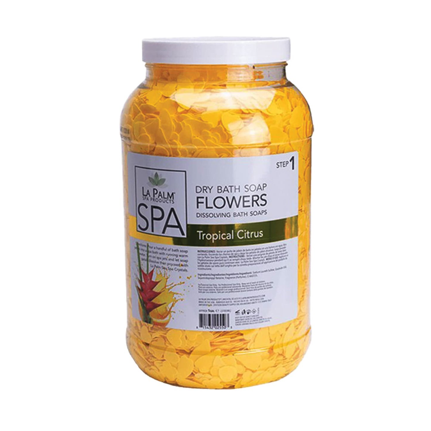 La Palm SPA Pedicure Dry Bath Soap Flowers Petals for Foot Bath 1 Gallon 6 Scents to Choose from (Tropical Citrus) Beauty & Personal Care La Palm