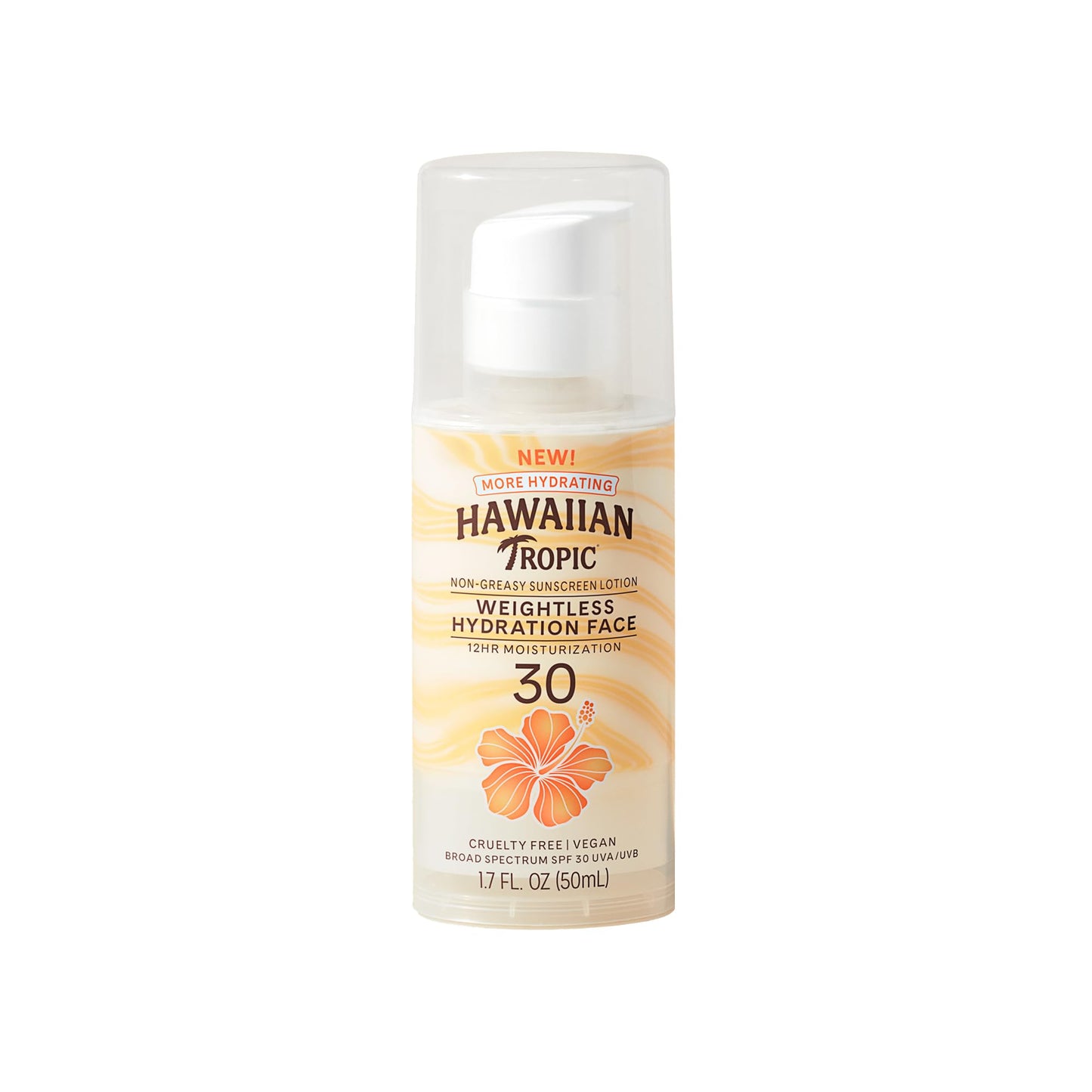 Hawaiian Tropic Weightless Hydration Lotion Sunscreen for Face SPF 30, 1.7oz | Travel Size Sunscreen Lotion, Beach Essentials, Sun Protection, Travel Beauty & Personal Care Hawaiian Tropic