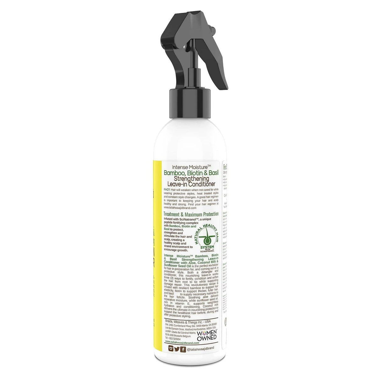 TTaliah Waajid Bamboo and Coconut Milk Strengthening Leave - In Conditioner - Protective Styles Strengthens Conditions Repairs - 8 oz Beauty & Personal Care Taliah Waajid black earth products