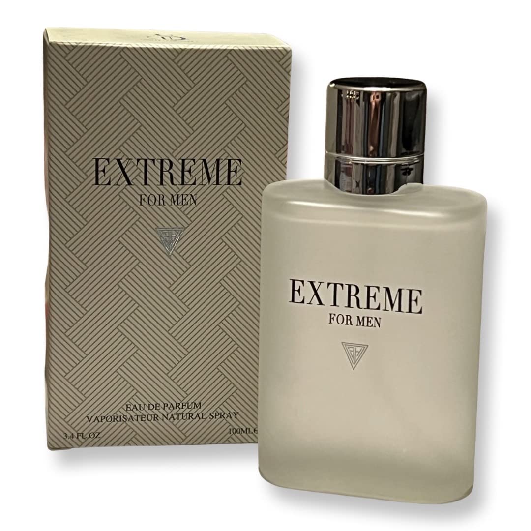 United Scents EXTREME FOR MEN Eau de Parfum - Top Notes: Lemon, Jasmine and Orange - 3.4 Fl Oz Beauty & Personal Care United Scents