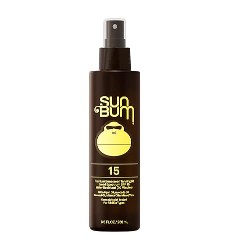Sun Bum SPF 15 Moisturizing Tanning Oil - Vegan and Hawaii 104 Act Compliant (Octinoxate & Oxybenzone Free) - Broad Spectrum Moisturizing - UVA/UVB Beauty & Personal Care Sun Bum