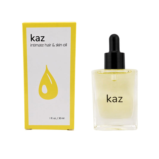 Waxness Kaz Intimate Hair & Skin Oil for Ingrown Hair Care, Soothing Lightweight Oil for Bikini Area & Underarms 1 fl oz (30 ml) - Professional Skin Beauty and Personal Care Waxness