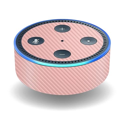 MightySkins Carbon Fiber Skin for Amazon Echo Dot (2ND Gen) - Solid Blush | Protective, Durable Textured Carbon Fiber Finish | Easy to Apply, Remove Beauty & Personal Care MIGHTY SKINS