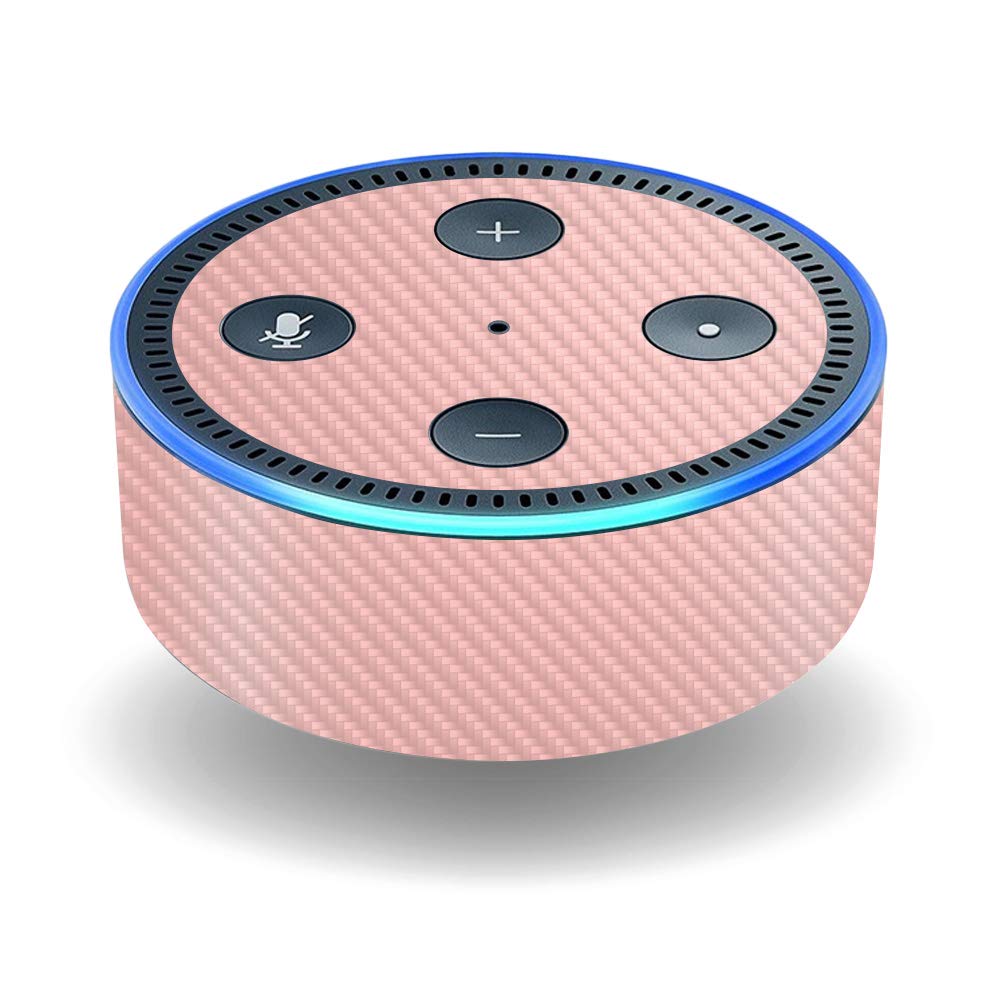 MightySkins Carbon Fiber Skin for Amazon Echo Dot (2ND Gen) - Solid Blush | Protective, Durable Textured Carbon Fiber Finish | Easy to Apply, Remove Beauty & Personal Care MIGHTY SKINS