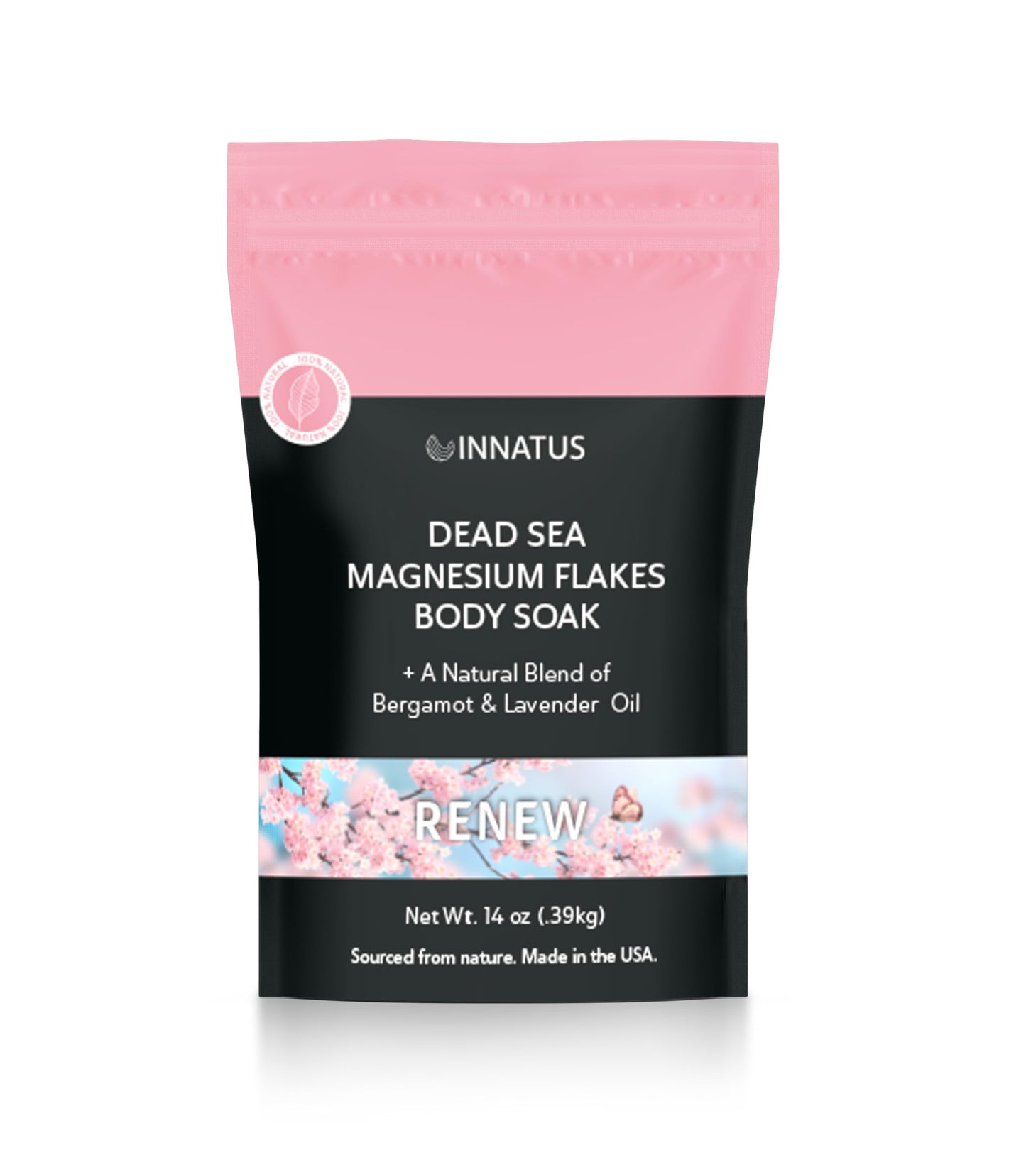Pure Dead Sea Magnesium Flakes Clarity Soak - Relaxing & Replenishing 14oz Bath Soak -Infused with Natural Oils for Muscle Recovery Beauty and Personal Care INNATUS
