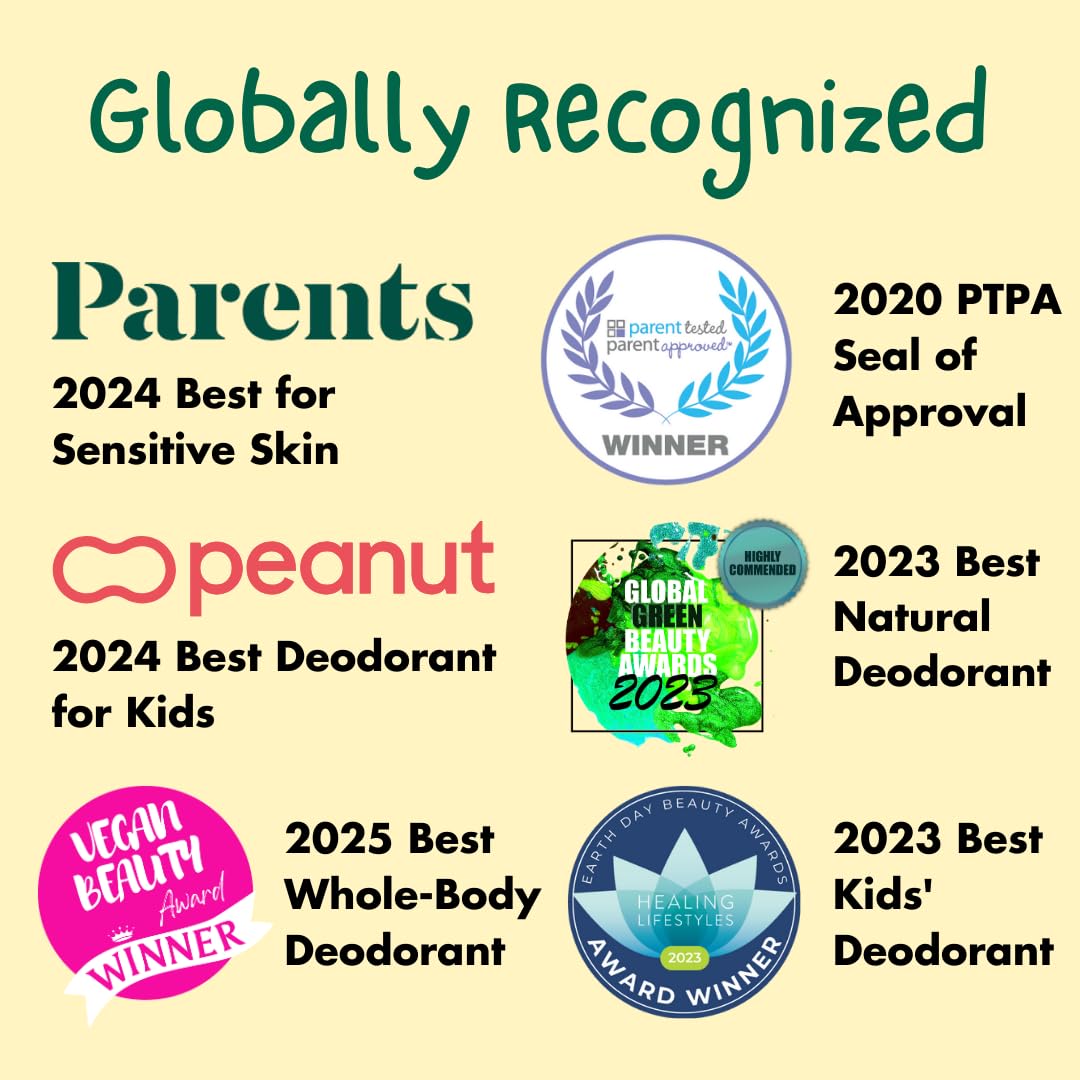 MONA Brands Vanilla Spice Natural Deodorant for Kids, Preteens & Teens, Aluminum Free, Gluten and Baking Soda Free, Gentle for Sensitive Skin, Vegan Beauty and Personal Care MONA