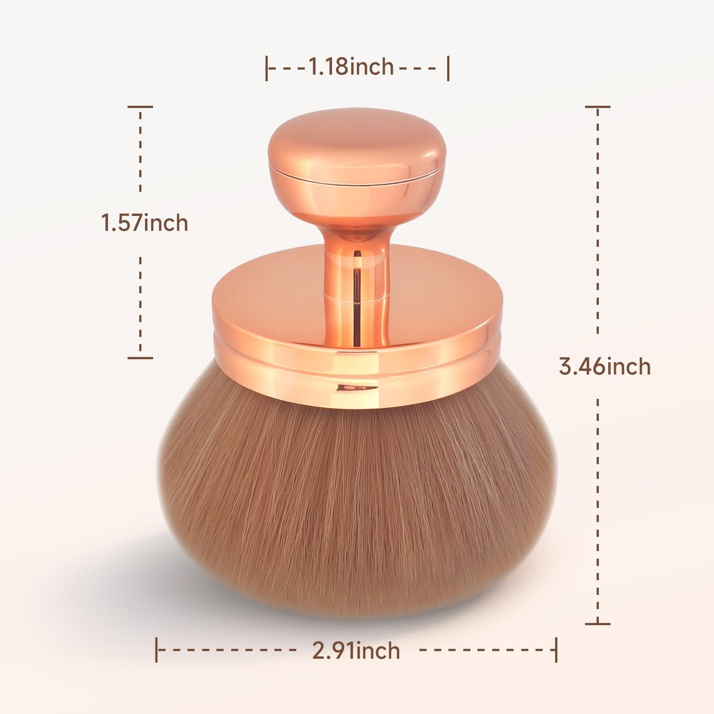 Extra Large Body Make Up Brush Self Tanning for Face, 3 Inch Width Self Tanning Blend Brush for Legs, Soft Synthetic Bronze Blend Ensures Flawless Beauty and Personal Care Litchigonzhu