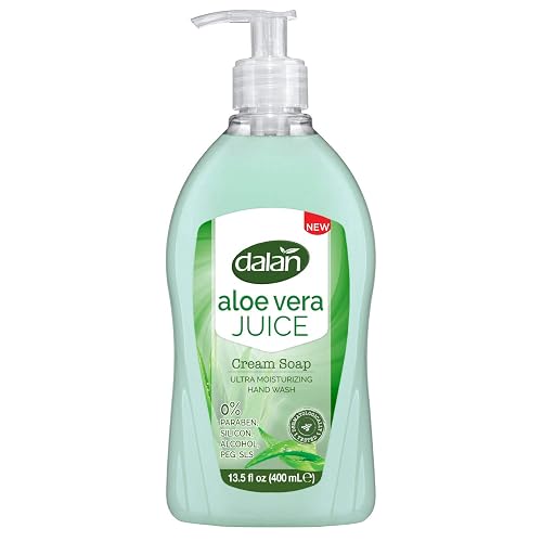 Dalan Aloe Vera Juice Cream Ultra Moisturizing Liquid Hand Soap for Dry and Fresh Hands Feeling Clean and Soft (13.5 Fl Oz / 400 mL (Pack of 1)) Beauty & Personal Care Dalan
