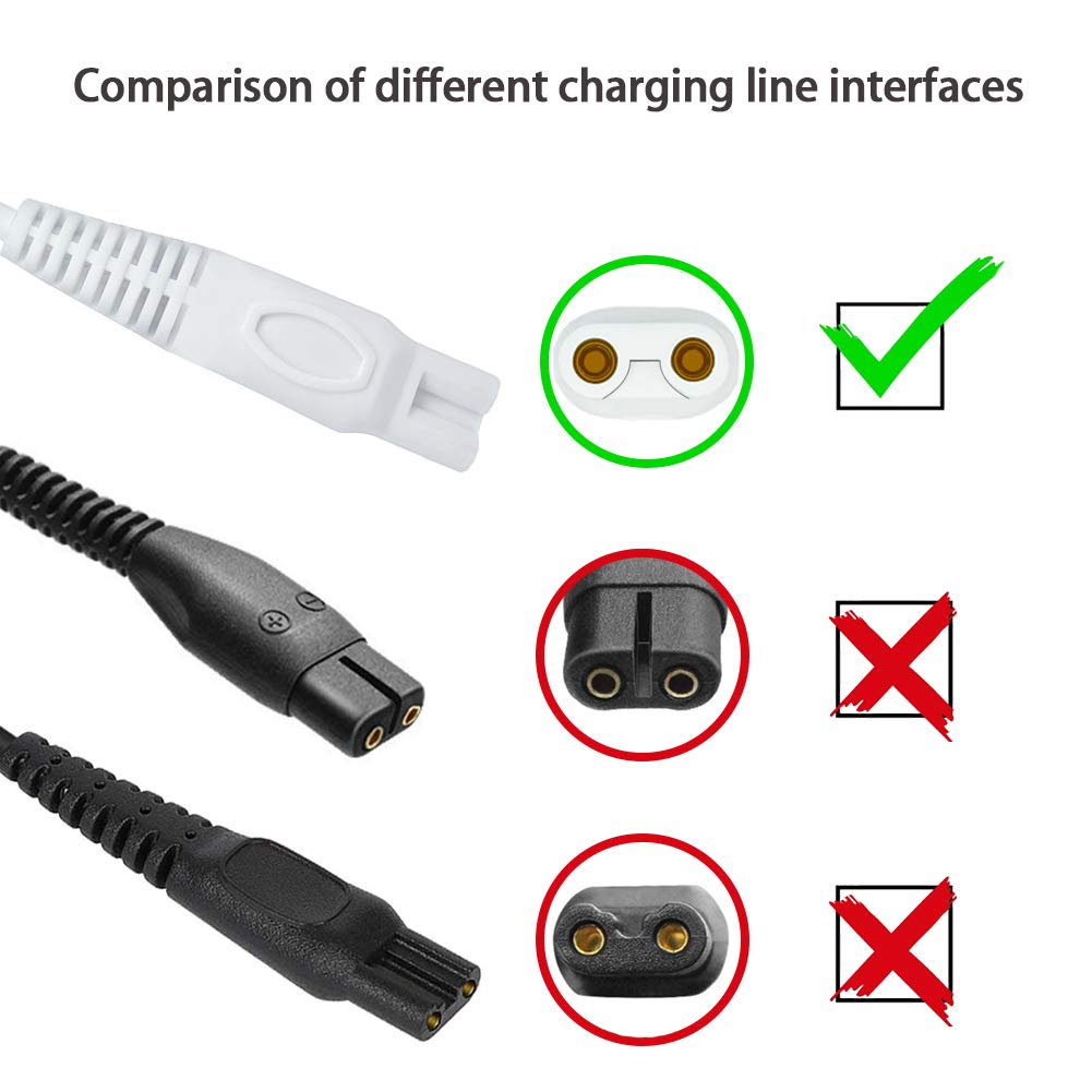 Shaver Charger for Finishing Touch Flawless Body Rechargeable Ladies Shaver Power Cord 5V Replacement Charger USB Women Trimmer Charging Cable Beauty and Personal Care INVODA