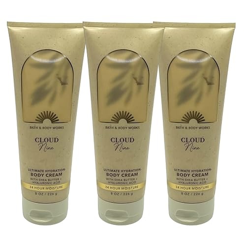 Bath & Body Works CLOUD NINE Cloud 9 Ultimate Hydration Body Cream - Pack of 3 Beauty & Personal Care Bath & Body Works