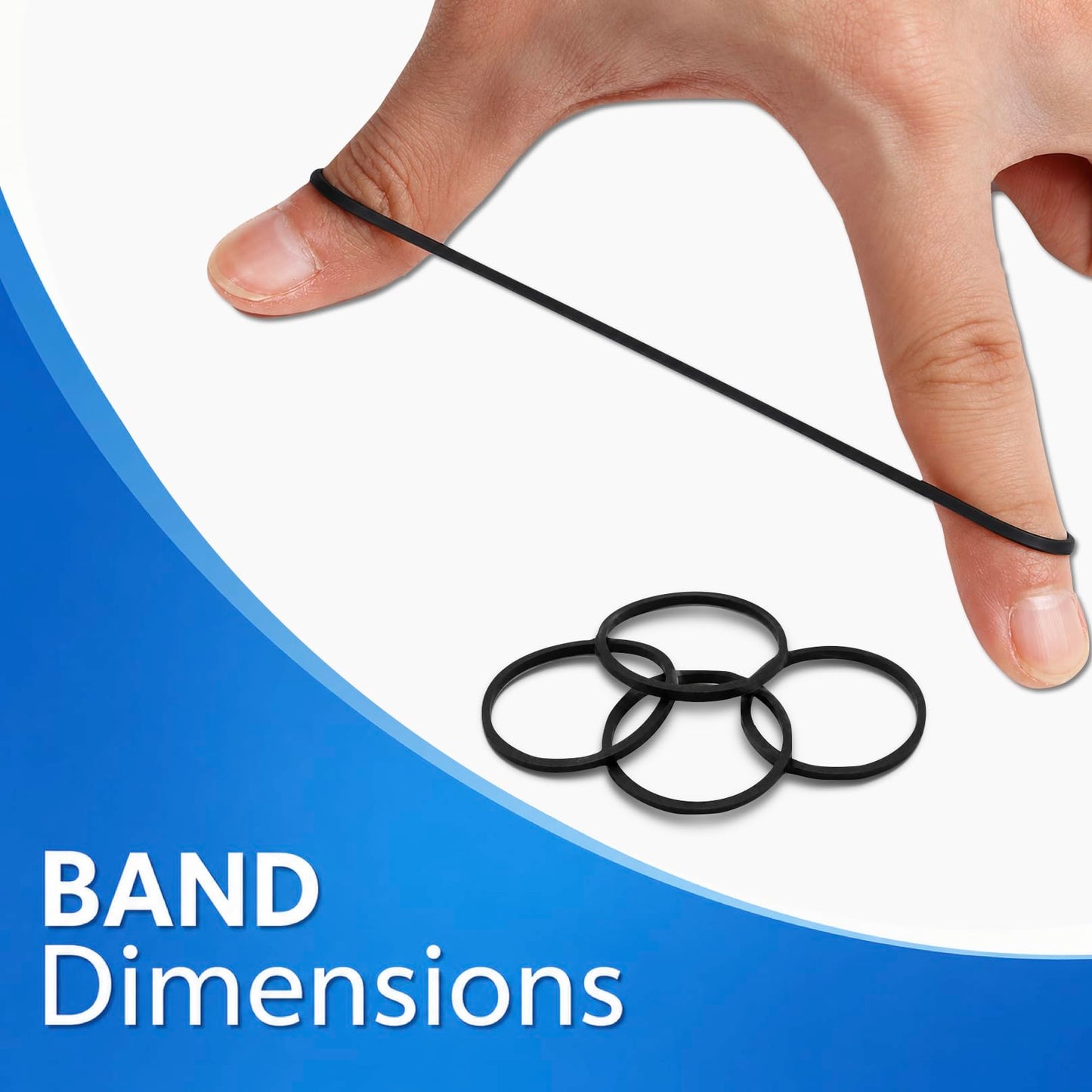 Cosy Companions 100x Black Rubber Bands For Hair, Small Elastic Hair Ties, Hair Bands No Damage, Tiny Hair Elastics, Hair Accessories For Braids Beauty and Personal Care Cosy Companions