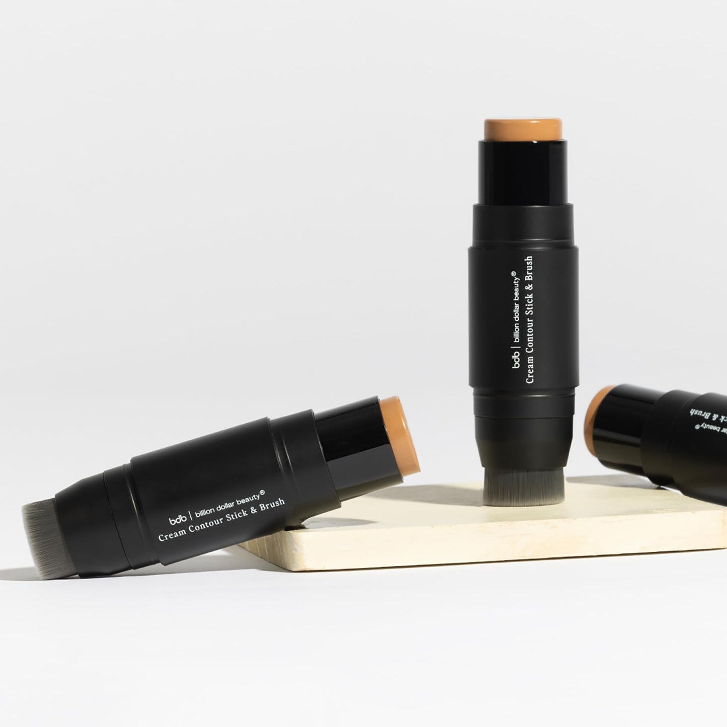 Billion Dollar Beauty Cream Contour Stick and Brush - Waterproof Matte Bronzer Makeup Dual-Ended Wand with Vitamin E, Sculpting & Defining Cream Face Beauty & Personal Care billion dollar brows
