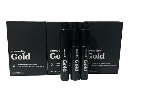 Commodity GOLD UNISEX Perfume EDP Vial 2 ml / 0.07 oz - (SET OF 3) 9873 Beauty & Personal Care Commodity