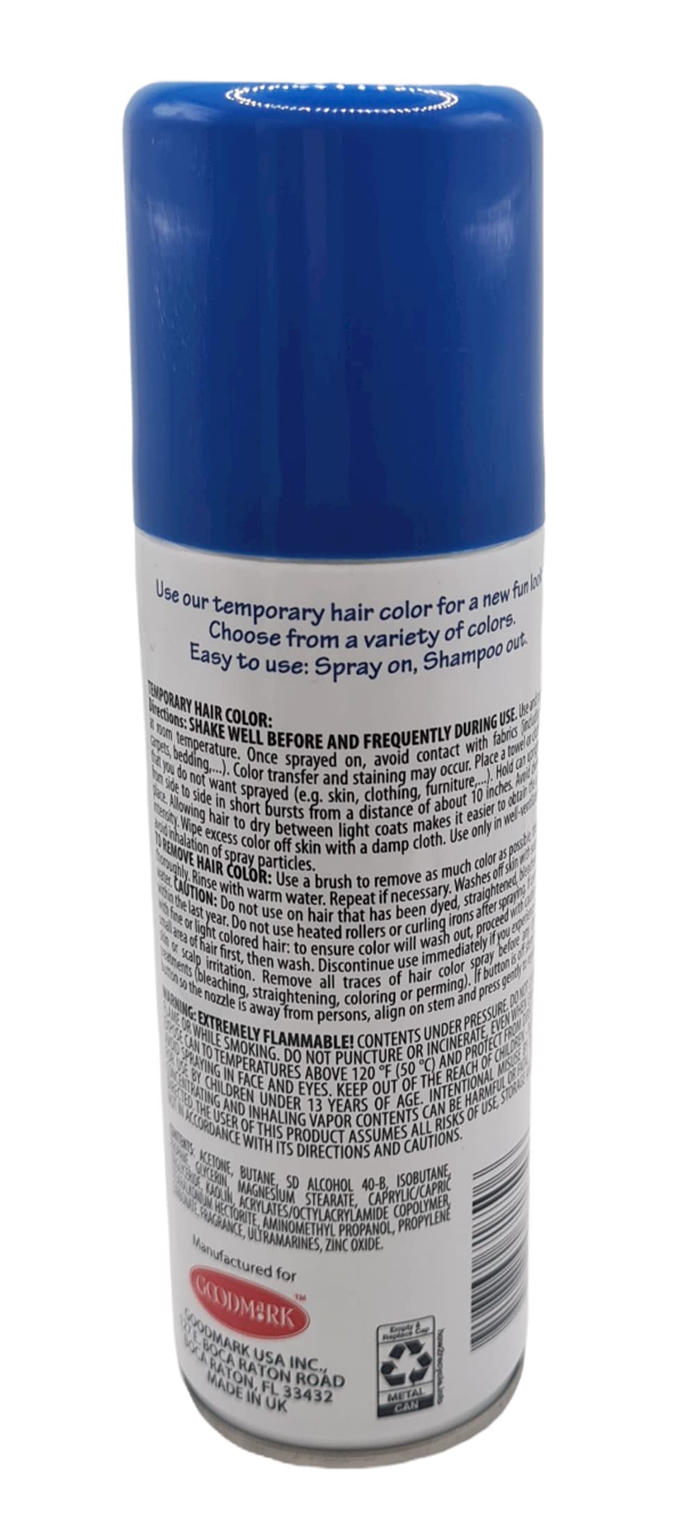 BLUE Spray on Hair Color 3 oz GoodMark (Blue) Beauty & Personal Care Goodmark