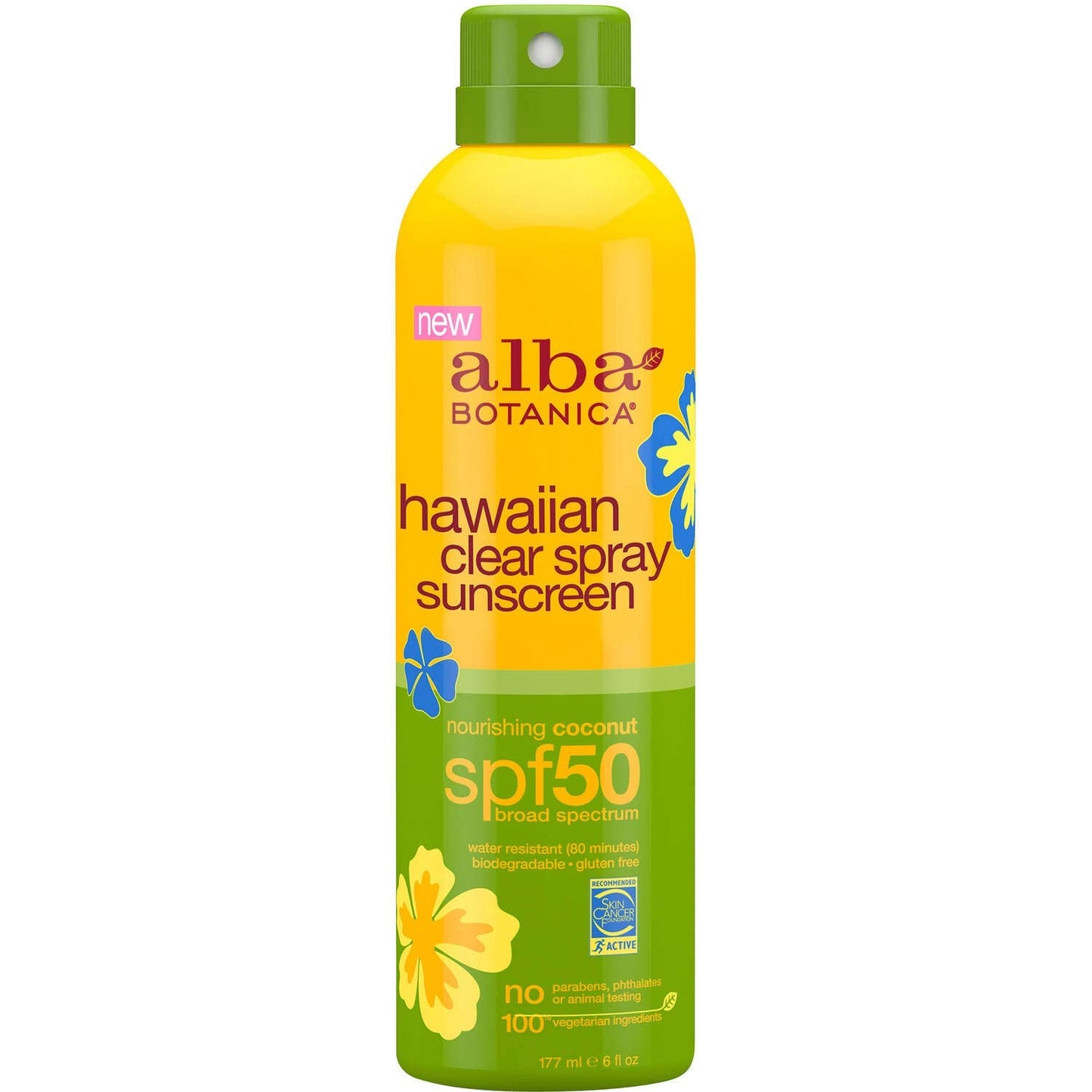 Alba Botanica Hawaiian, Coconut Spray Sunscreen SPF 50 6 oz (Pack of 5)5 Beauty & Personal Care Alba Botanica